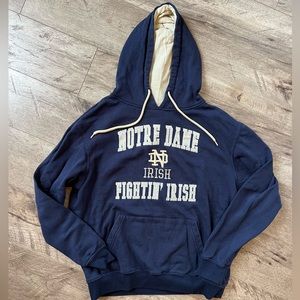 Notre Dame Men’s Fighting Irish Colosseum Arch & Logo Hoodie Navy Size Medium